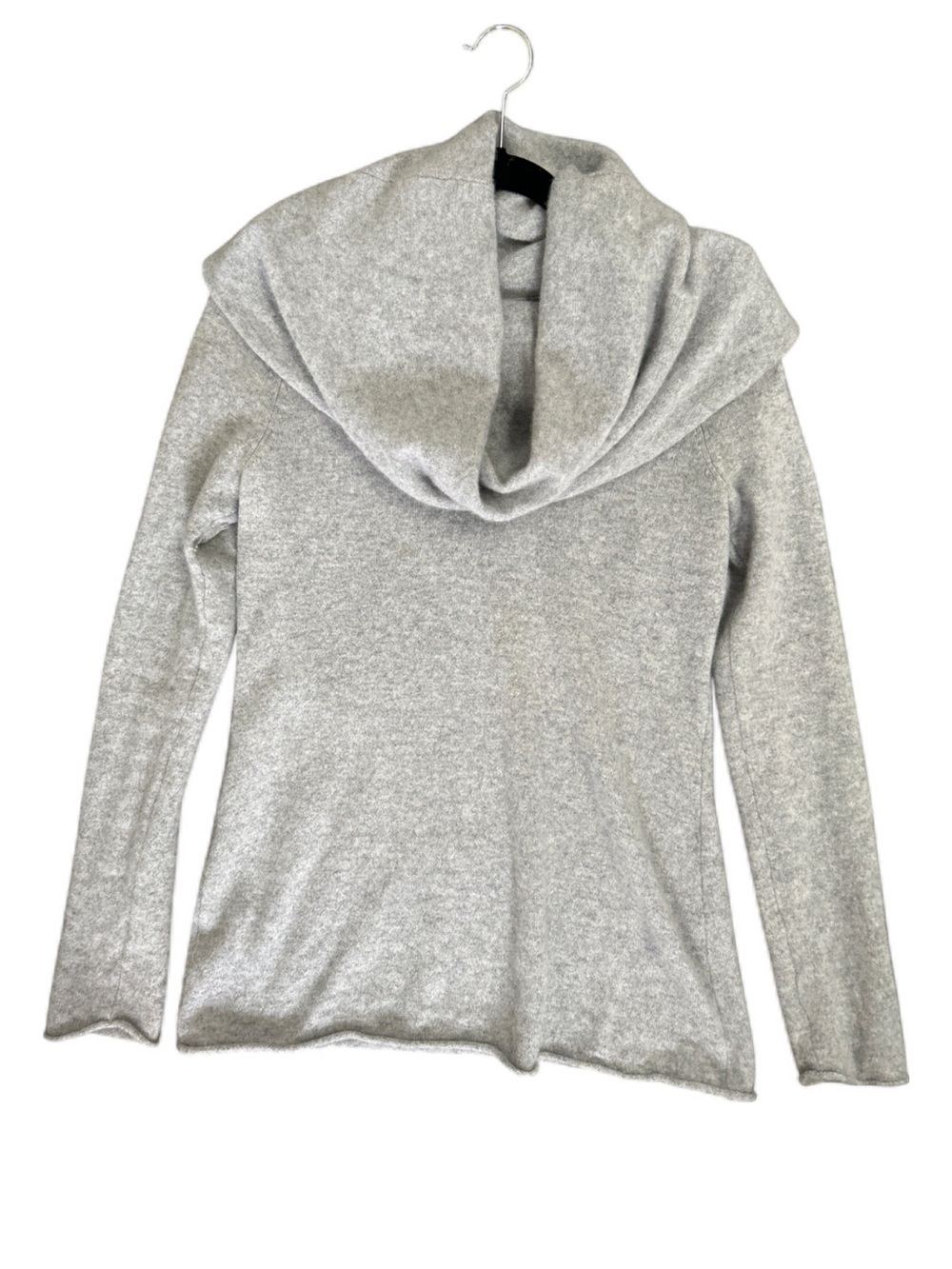 Nordstrom Heather Gray Cowl Neck 100% Cashmere Sweater